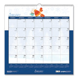 House of Doolittle™ Recycled Seasonal Wall Calendar, Illustrated Seasons Artwork, 12 x 12, 12-Month (Jan to Dec): 2026 (HOD338) Each