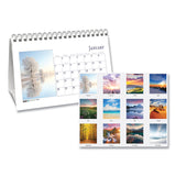 House of Doolittle™ Earthscapes Recycled Desk Tent Monthly Calendar, Scenic Photography, 8.5 x 4.5, White Sheets, 12-Month (Jan to Dec): 2026 (HOD3649) Each
