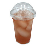 Boardwalk® PET Cold Cup Dome Lids, Fits 9 oz to 10 oz PET Cups, Clear, 100/Pack (BWKPET910DOMEPK) Pack of 100