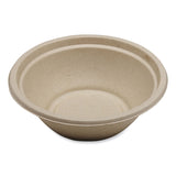 World Centric® Fiber Bowls, 24 oz, 7.4 x 7.4 x 2.3, Natural, Paper, 500/Carton (WORBOSCU24LFP) Case of 500