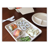 World Centric® Fiber Trays, 5-Compartment, 8.5 x 10.24 x 1.01, Natural, Paper, 400/Carton (WORTRSC5CLFS) Case of 400