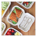 World Centric® Fiber Hinged Containers, Hoagie Box, 9.2 x 6.4 x 3.1, Natural, Paper, 500/Carton (WORTOSCUHBLFP) Case of 500