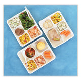 World Centric® Fiber Trays, 5-Compartment, 8.5 x 10.24 x 1.01, Natural, Paper, 400/Carton (WORTRSC5CLFS) Case of 400