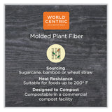 World Centric® Fiber Containers, 48 oz, 8.7 x 6.5 x 3.1, Natural, Paper, 400/Carton (WORCTSCU3LFP) Case of 400