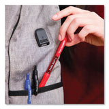 Paper Mate® Profile Ballpoint Pen, Retractable, Medium 1 mm, Red Ink, Translucent Red Barrel, Dozen (PAP2095454) Box of 12