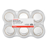 Universal® Quiet Tape Box Sealing Tape, 3" Core, 1.88" x 109 yds, Clear, 6/Pack (UNV73000) Box of 6