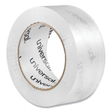 Universal® Quiet Tape Box Sealing Tape, 3" Core, 1.88" x 109 yds, Clear, 6/Pack (UNV73000) Box of 6