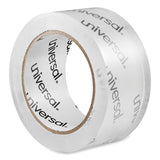 Universal® Heavy-Duty Acrylic Box Sealing Tape, 3" Core, 1.88" x 54.6 yds, Clear, 6/Pack (UNV33100) Pack of 6