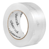 Universal® Deluxe General-Purpose Acrylic Box Sealing Tape, 2 mil, 3" Core, 1.88" x 109 yds, Clear, 6/Pack (UNV53200) Box of 6
