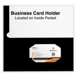 Universal® Laminated Two-Pocket Folder, Cardboard Paper, 100-Sheet Capacity, 11 x 8.5, Black, 25/Box (UNV56416) Box of 25