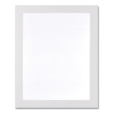 deflecto® Self Adhesive Sign Holders, 8.5 x 11 Insert, Clear with White Border, 2/Pack (DEF68776W) Pack of 2