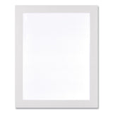 deflecto® Self Adhesive Sign Holders, 11 x 17, Clear with White Border, 2/Pack (DEF68886W) Pack of 2