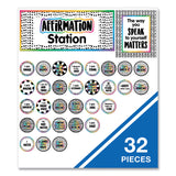 Carson-Dellosa Education Motivational Bulletin Board Sets, Affirmation Station, Multicolor, 13.8 x 16, 32 Pieces (CDP110569) Set of 32