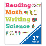 Carson-Dellosa Education Wall Signs, Core Subjects, Multicolor, 37 Pieces (CDP110570) Set of 37
