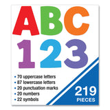 Carson-Dellosa Education EZ Letter Combo Packs, Color Splash Assortment, 4"h, 219 Characters (CDP130098) Each