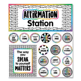 Carson-Dellosa Education Motivational Bulletin Board Sets, Affirmation Station, Multicolor, 13.8 x 16, 32 Pieces (CDP110569) Set of 32