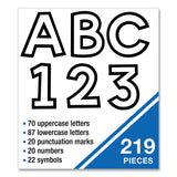 Carson-Dellosa Education EZ Letter Combo Packs, White with Black Trim, 4"h, 219 Characters (CDP130100) Each
