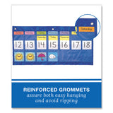 Carson-Dellosa Education Weekly Calendar with Weather, 21 Pockets, 25 x 12.75, Blue (CDP5636) Each