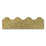 Carson-Dellosa Education Scalloped Borders, 2.25" x 3 ft, Gold Glitter, 13/Pack (CDP108319) Pack of 13