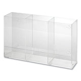 Kantek Triple Glove Dispenser, 10 x 4 x 16, Clear (KTKAH135) Each