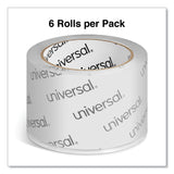 Universal® Extra-Wide Moving and Storage Packing Tape, 3" Core, 2.83" x 54.7 yd, Clear, 6/Pack (UNV83000) Pack of 6