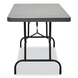 Iceberg IndestrucTable Commercial Folding Table, Rectangular, 60" x 30" x 29", Charcoal Top, Charcoal Base/Legs (ICE65517) Each