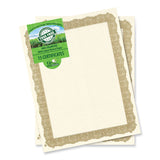 Geographics® Tree Free Award Certificates, 8.5 x 11, Natural with Gold Braided Border, 15/Pack (GEO49008) Each