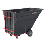 Rubbermaid BRUTE Rotomolded Tilt Truck, 303 gal, 1,200 lb Capacity, Plastic, Black (RCP1025BLA) Each