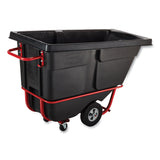 Rubbermaid® Commercial Rotomolded Tilt Truck, 0.5 cu yd, 850 lb Capacity, Plastic, Black (RCP1305BLA) Each