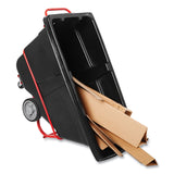 Rubbermaid Rotomolded Tilt Truck, Rectangular, Plastic, 1,400 lb Capacity, Black (RCP1306BLA) Each