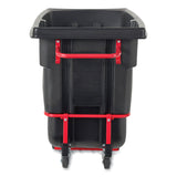 Rubbermaid Rotomolded Tilt Truck, Rectangular, Plastic, 1,400 lb Capacity, Black (RCP1306BLA) Each