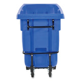 Rubbermaid® Commercial Rotomolded Recycling Tilt Truck, 1 cu yd, 1,250 lb Capacity, Plastic/Steel Frame, Blue (RCP2089826) Each