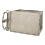 Rubbermaid® Commercial Heavy-Duty Utility Cart with Lipped Shelves, Plastic, 2 Shelves, 500 lb Capacity, 17.13" x 38.5" x 38.88", Beige (RCP450088BG) Each