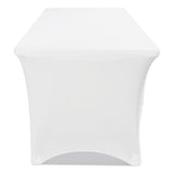 Iceberg iGear Fabric Table Cover, Polyester, 30 x 72, White (ICE16523) Each