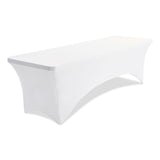 Iceberg iGear Fabric Table Cover, Polyester, 30 x 96, White (ICE16533) Each