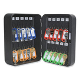 Honeywell 24-Slot Key Box, 6.3 x 2.9 x 7.8, Steel, Black (HWL6105) Each