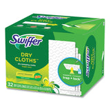 Swiffer® Dry Refill Cloths. 8 x 10.4, White, 32 Box, 4 Boxes/Carton (PGC83059) Case of 4