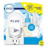 Febreze® PLUG Air Freshener Warmer Start Kit, 6.54 x 2.99 x 5.98, Clear/White, 4/Carton (PGC68235) Case of 4