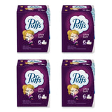 Puffs® Ultra Soft Facial Tissue, 2-Ply, White, 124 Sheets/Box, 6 Boxes/Pack, 4 Packs/Carton (PGC35554) Case of 4