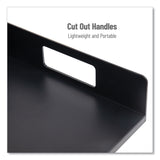 Mind Reader Network Collection Utensil, Napkin and Plate Countertop Organizer, 15.2 x 11.5 x 4.45, Plastic, Black (EMSPSNAPUTBLK) Each