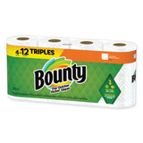 Bounty® Kitchen Roll Paper Towels, 2-Ply, White, 10.5 x 11, 87 Sheets/Roll, 4 Triple Rolls/Pack, 6 Packs/Carton (PGC06109) Case of 24