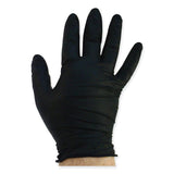 Safety Zone® ProGuard Powder Free Nitrile Gloves, Large, Black, 100/Box (SZNGNPRLGBK) Case of 1000