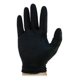Safety Zone® ProGuard Powder Free Nitrile Gloves, Large, Black, 100/Box (SZNGNPRLGBK) Case of 1000