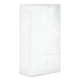 General Grocery Paper Bags, 35 lb Capacity, #6, 6" x 3.63" x 11.06", White, 500 Bags (BAGGW6500) Case of 500
