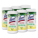 LYSOL® Brand Disinfecting Wipes II Fresh Citrus, 1-Ply, 7 x 7.25, White, 70 Wipes/Canister, 6 Canisters/Carton (RAC49128CT) Case of 6