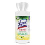 LYSOL® Brand Disinfecting Wipes II Fresh Citrus, 1-Ply, 7 x 7.25, White, 70 Wipes/Canister, 6 Canisters/Carton (RAC49128CT) Case of 6