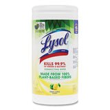 LYSOL® Brand Disinfecting Wipes II Fresh Citrus, 1-Ply, 7 x 7.25, White, 70 Wipes/Canister, 6 Canisters/Carton (RAC49128CT) Case of 6
