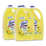 LYSOL® Brand Clean and Fresh Multi-Surface Cleaner, Sparkling Lemon and Sunflower Essence, 144 oz Bottle, 4/Carton (RAC77617) Case of 4