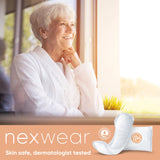 Nexwear Moderate Bladder Control Pad 10 Inch Length Moderate Absorbency Super Absorbent Core One Size Fits Most (1230173_CS) 90/CS