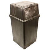 Impact® Vanguard™ 45 Gallon Indoor/Outdoor Trash Receptacle, Brown, 1/Case (IMP87504) Each